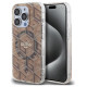 Guess IML GCube MagSafe case for iPhone 15 Pro - brown