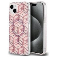 Guess IML GCube MagSafe case for iPhone 15 / 14 / 13 - pink