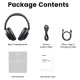 Ugreen HP202 HiTune Max5 on-ear wireless headphones with hybrid ANC noise reduction - black
