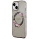 Guess IML Flowers Wreath MagSafe case for iPhone 15 / 14 / 13 - black