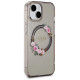 Guess IML Flowers Wreath MagSafe case for iPhone 15 / 14 / 13 - black
