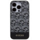 Guess GCube Stripes MagSafe case for iPhone 15 Pro Max - black