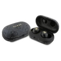 Guess 4G Metal TWS Headphones with ENC Charging Station - Black