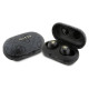 Guess 4G Metal TWS Headphones with ENC Charging Station - Black