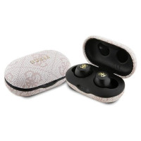 Guess TWS Guess 4G Metal Bluetooth headphones with ENC docking station - pink
