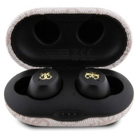 Guess TWS Guess 4G Metal Bluetooth headphones with ENC docking station - pink