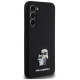 Karl Lagerfeld Silicone Karl&Choupette Metal Pin case for Samsung Galaxy S23+ - black