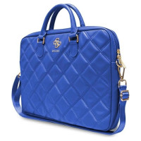 Guess Quilted 4G bag for a 16" laptop - blue