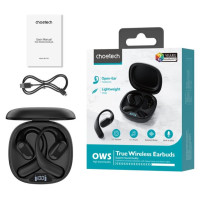 Choetech OWS wireless TWS Bluetooth 5.3 headphones - black