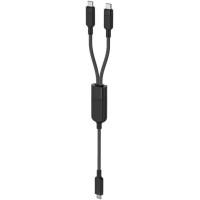 Acefast C5 USB-C - USB-C / USB-C 2in1 100W 480Mb/s cable - black