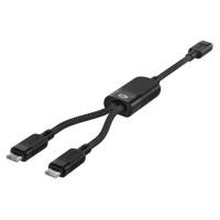 Acefast C5 USB-C - USB-C / USB-C 2in1 100W 480Mb/s cable - black