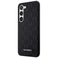 Karl Lagerfeld Saffiano Mono Metal Logo case for Samsung Galaxy S24+ - black