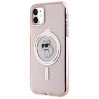 Karl Lagerfeld IML Choupette MagSafe case for iPhone 11 / Xr - pink