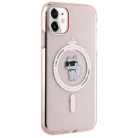 Karl Lagerfeld IML Choupette MagSafe case for iPhone 11 / Xr - pink