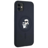 Karl Lagerfeld Silicone Karl&Choupette MagSafe case for iPhone 11 / Xr - black