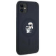 Karl Lagerfeld Silicone Karl&Choupette MagSafe case for iPhone 11 / Xr - black