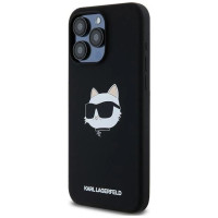 Karl Lagerfeld Silicone Choupette Head MagSafe case for iPhone 15 Pro Max - black