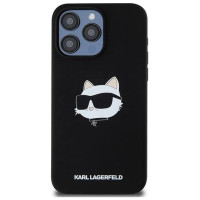 Karl Lagerfeld Silicone Choupette Head MagSafe case for iPhone 15 Pro Max - black