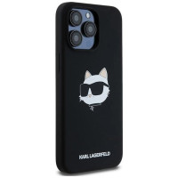 Karl Lagerfeld Silicone Choupette Head MagSafe case for iPhone 15 Pro Max - black