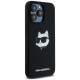 Karl Lagerfeld Silicone Choupette Head MagSafe case for iPhone 15 Pro Max - black