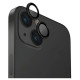 Uniq Optix Glass Aluminum Camera Lens Protector for iPhone 15 / 15 Plus Camera Lens with Applicator - Black