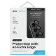 Uniq Optix Aluminum Camera Lens Protector for Samsung Galaxy S24 camera lens with applicator - black