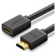 Ugreen HD107 10145 HDMI (Male) - HDMI (Female) 4K Cable 3m - Black