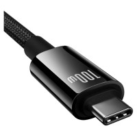 Baseus Tungsten Gold USB-C 3.2 / USB-C 3.2 cable 100W 4K 60Hz 1.5m - black