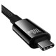 Baseus Tungsten Gold USB-C 3.2 / USB-C 3.2 cable 100W 4K 60Hz 1.5m - black