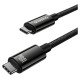 Baseus Tungsten Gold USB-C 3.2 / USB-C 3.2 cable 100W 4K 60Hz 1.5m - black