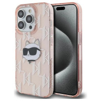Karl Lagerfeld IML Choupette Head & Monogram case for iPhone 13 Pro / 13 - pink