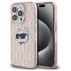 Karl Lagerfeld IML Choupette Head & Monogram case for iPhone 13 Pro / 13 - pink