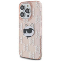 Karl Lagerfeld IML Choupette Head & Monogram case for iPhone 13 Pro / 13 - pink