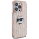 Karl Lagerfeld IML Choupette Head & Monogram case for iPhone 13 Pro / 13 - pink