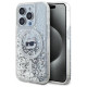 Karl Lagerfeld Liquid Glitter Choupette Head MagSafe case for iPhone 14 Pro - transparent
