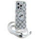 Karl Lagerfeld IML Crossbody Monogram Karl & Choupette Head MagSafe Case for iPhone 15 Pro Max - Transparent