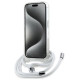 Karl Lagerfeld IML Crossbody Monogram Karl & Choupette Head MagSafe Case for iPhone 15 Pro Max - Transparent