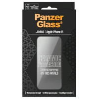 Panzerglass Ceramic Protection ceramic glass for iPhone 15 with positioner