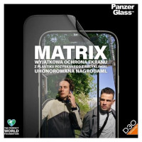 Panzerglass Matrix Ultra-Wide-Fit hybrid glass for iPhone 15 Plus with positioner