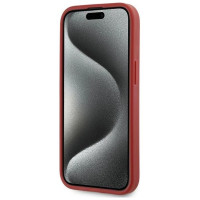 Karl Lagerfeld Diagonal Quilted Script case for iPhone 15 / 14 / 13 - red