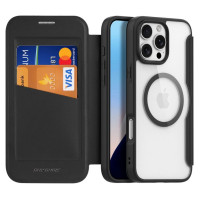 Dux Ducis Skin X Pro iPhone 16 Pro Case with MagSafe and Flip Cover - Black