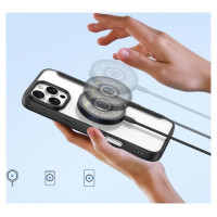 Dux Ducis Skin X Pro iPhone 16 Pro Case with MagSafe and Flip Cover - Black