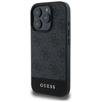 Guess 4G Bottom Stripe iPhone 16 Pro Case - Gray