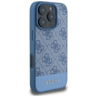 Guess 4G Bottom Stripe Case for iPhone 16 Pro Max - Blue