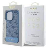 Guess 4G Bottom Stripe Case for iPhone 16 Pro Max - Blue