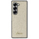 Guess 4G Glitter Script Case for Samsung Galaxy Z Fold 6 - Gold