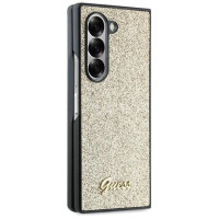 Guess 4G Glitter Script Case for Samsung Galaxy Z Fold 6 - Gold