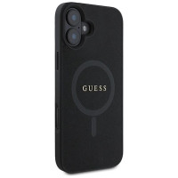 Guess Saffiano Classic Logo MagSafe iPhone 16 Plus Case - Black