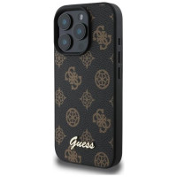 Guess Peony Script MagSafe iPhone 16 Pro Max Case - Black