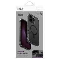 Uniq LifePro Xtreme Magclick Charging Case for iPhone 16 Pro Max - Gray